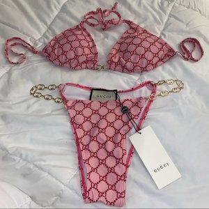 gucci bikini set pink